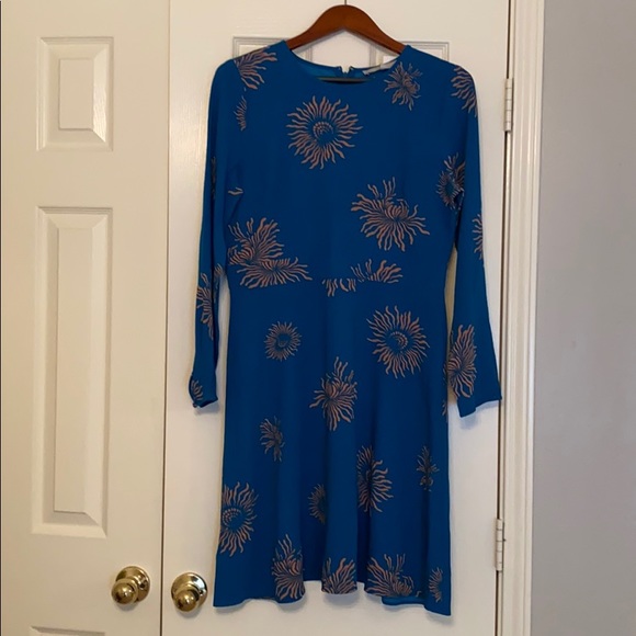 ann taylor loft blue dress Petites Black Cap Sleeve A-Line 25 3/4 from center top back edge to hem Women's Blue Dresses: Casual, Work